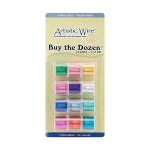  New   Buy The Dozen Colored Silver Plated Copper Wire 5 