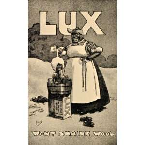  1926 Black Americana Child Lux Soap Bath Mammy Print 