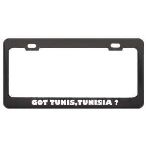 Got Tunis,Tunisia ? Location Country Black Metal License Plate Frame 