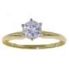 14k solid gold solitaire ring with 0 50 ct natural diamond our price $ 