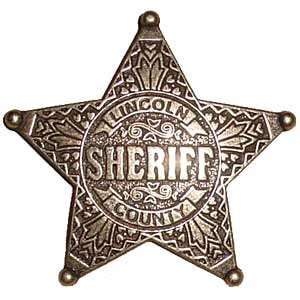  Pat Garretts Lincoln County Sheriff Badge Replica Sports 