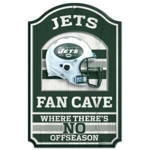 New York Jets Wood Sign   11x17 Fan Cave Design:  