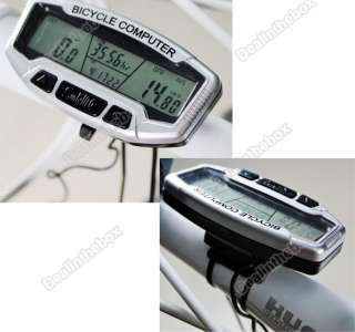 Type Digital LCD Backlight Bike Bicycle Computer Odometer Speedometer 