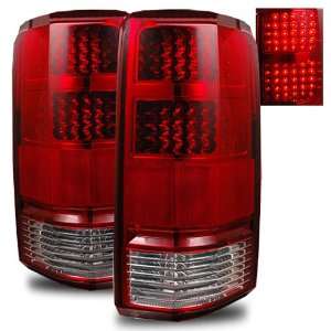  07 08 Dodge Nitro Red/Clear LED Tail Lights: Automotive
