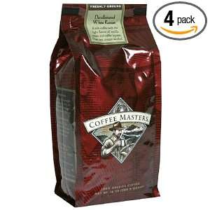 Coffee Masters Flavored Coffee, White Russian Decaffeinated, Ground 