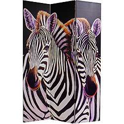   Double sided Elephant/ Zebra Room Divider (China)  Overstock