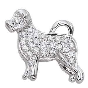  Portuguese Water Dog Charm   Gold