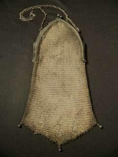 Antique Silver Mesh purse/bag NICE  