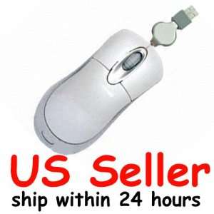  Cable N Wireless USB Mini Optical Mouse with Retractable 