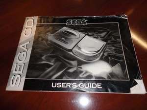 Sega CD System Users Guide Instruction Manual   Side Attachment Model 