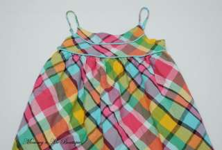 For your consideration is a girls Gap Kids Spring Bloom plaid dress 