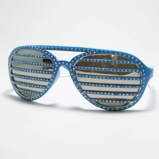 HIP HOP Celebrity Sunglasses Shutter Shades Mirrored Lens Bling Bling 