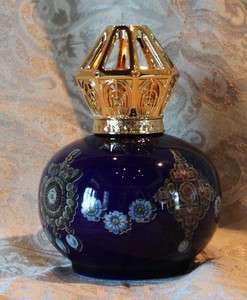   Blue & Gold Lampe Berger ROYALTY Collector Art Series Made in FRANCE