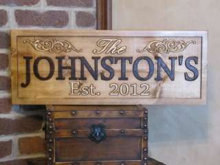   Custom Carved Plaque Couple Wedding Gift Family Last Name wood  
