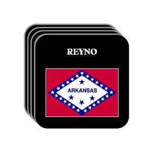 US State Flag   REYNO, Arkansas (AR) Set of 4 Mini Mousepad Coasters