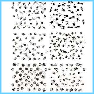 30 Sheets 3D Seal Decal Stickers Nail Art Design Manicure Tips DIY 