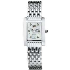  Chi Omega Womens Mother of Pearl Quad Watch with Diamond 