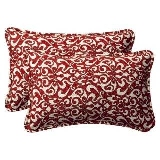 set Of 2) Outdoor Pillows 16 Square Maystone Ruby 