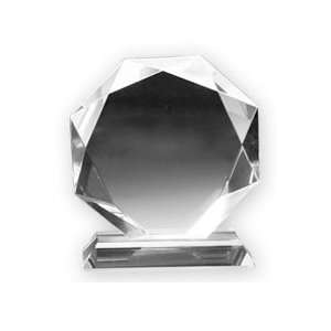  Crystal Octagon Award 6w X 7h