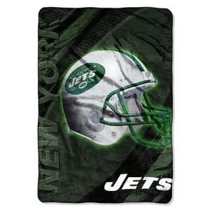  New York Jets NFL 62In X 90 Fleece Throw Blanket Sports 