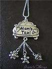 Moms Taxi Car Charms Chimes Jewelry Rearview Mirror