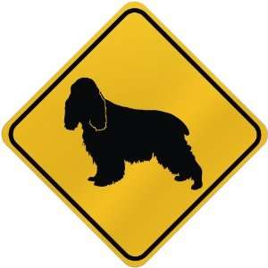  ONLY  ENGLISH COCKER SPANIEL  CROSSING SIGN DOG