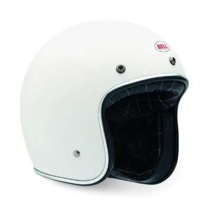  Bell Custom 500 Open Face Motorcycle Helmet Solid White 