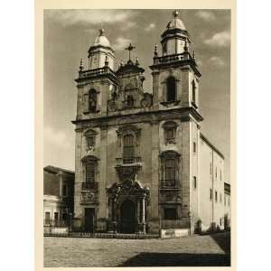  1937 Sao Pedro Church Recife Brazil Brasil Photogravure 