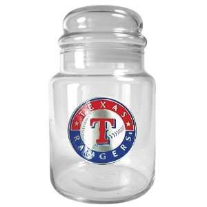  Texas Rangers 31oz Glass Candy Jar   Primary Logo: Sports 