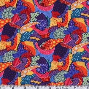  45 Wide All Jazzed Up Fun Multi Fabric By The Yard Arts 
