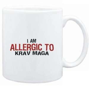    Mug White  ALLERGIC TO Krav Maga  Sports