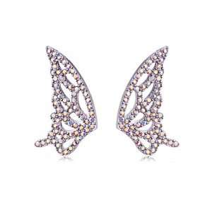   Earrings with Silver Korean Crystal (4643) Glamorousky Jewelry