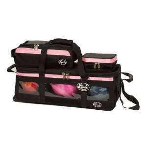  Linds Triple Tote Roller Plus  Black/Pink: Sports 