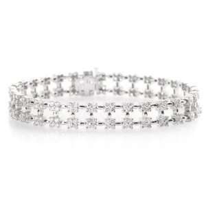  Auvenue Simply Diamonds 14k WG 5.05 Carat Tennis Bracelet 