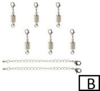 Magna Twist Magnetic Clasps w/3 Extenders Set of 8  