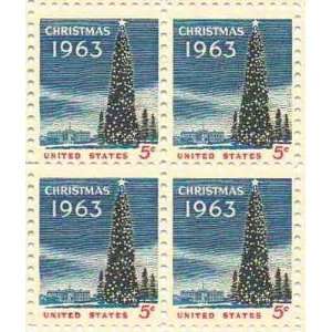  Christmas Tree 1963 Set of 4 x 5 Cent US Postage Stamps 
