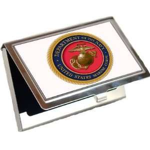  United States Marines Logo Business Card Holder: Office 