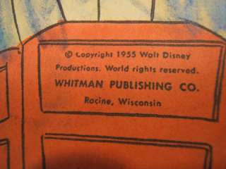1955 Walt Disneys FRONTIERLAND COLORING FUN BOOK Whitman Publishing 