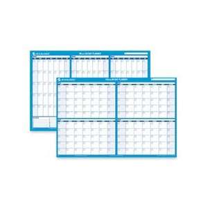 Glance Products   Erasable Wall Cal, Horz, Undated, 2 Sided, 90/120 