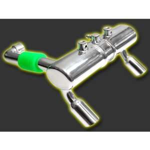  RD Logic Twin Exhaust Pipe, Polished Jato Toys & Games