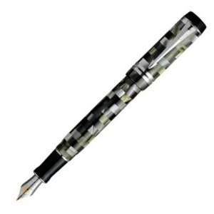  Parker Duofold Checks Olive Fine Point Fountain Pen 