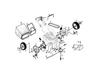 CRAFTSMAN Gas, walk behind lawnmower Wheel and tire assembly Parts 