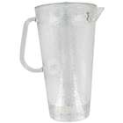 Arrow Plastic Mfg. Co. 00889 64 Oz Clear Hammered Plastic Pitcher With 