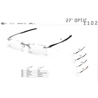 Tag Heuer 27 OPTIC 1102 Eyeglasses   001 Black Temples / Dark Frame 