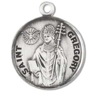 St. Gregory   Sterling Silver Medal (20 Chain)