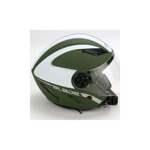  AGV Blade Helmet Color: Green/White Size: Small S 042 