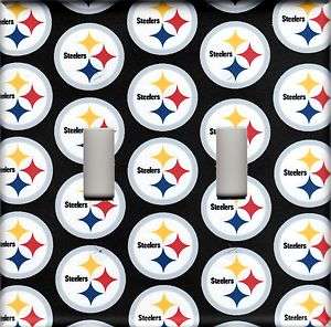 Pittsburgh Steelers Double Light Switch Plate Cover  