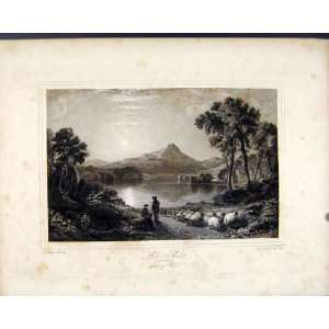 Loch Ard Perthshire Scotland Lakes C1836 Old Print Art  