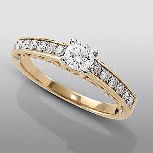  Diamond Bridal Set 14Kt Yellow Gold  David Tutera Jewelry Wedding 
