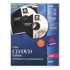 Quality Avery Avery 5694   Laser CD/DVD Labels, Glossy Clear, 40/Pack